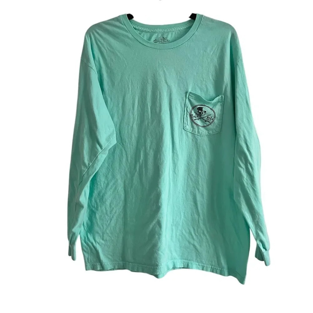 Salt‎ life Long Sleeve Pocket Tee. Size L